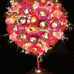 Сердце из конфет